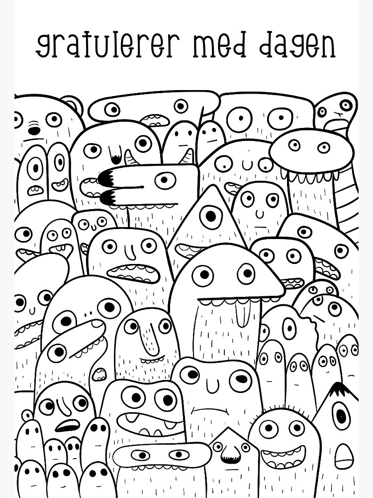 "gratulerer med dagen happy birthday in Norwegian language" Sticker by ScandiStuff Redbubble