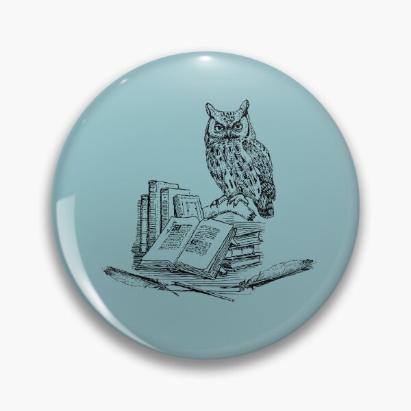 Item preview, Owlways Reading, Retro Owl with Books is Gift for Book lover and Birthdays, Winterowl designed and sold by DiensDesign.