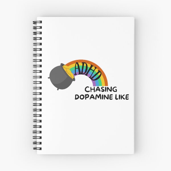 Item preview, ADHD - Chasing Dopamine like Gold at the end of the Rainbow designed and sold by TheBerriesADHD.