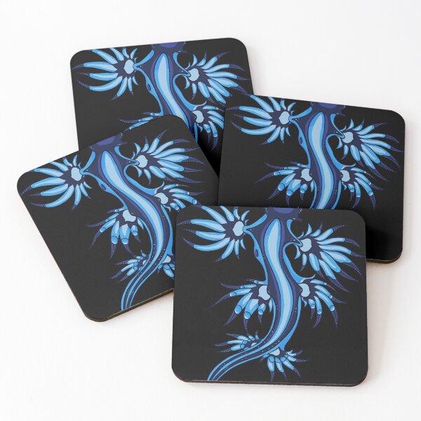 Aperçu de l'œuvre Nudibranche Exotique Glaucus Atlanticus Bleu et Blanc . classique créée et vendue par fieroiqfarel.