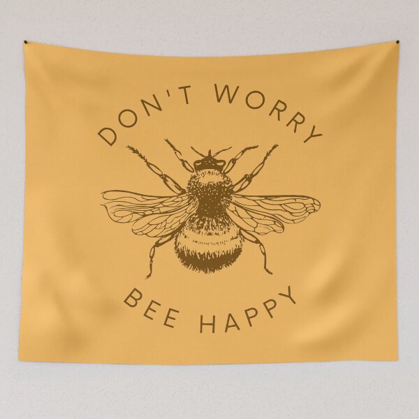 Item preview, Don't worry, Be Happy - Bee Happy - Bees Essential T-Shirt designed and sold by NotUrAverageART.