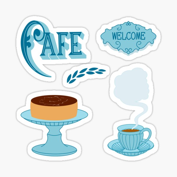Cafe Stickers Sticker