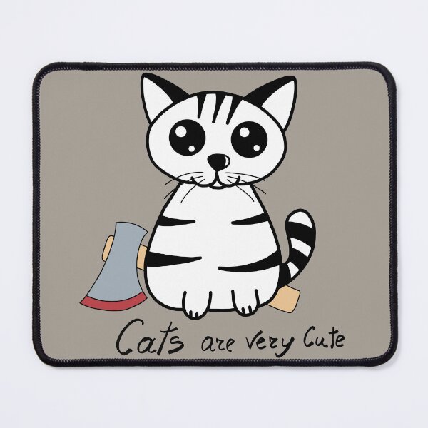 Item preview, cat with an ax designed and sold by AchtungStudio.