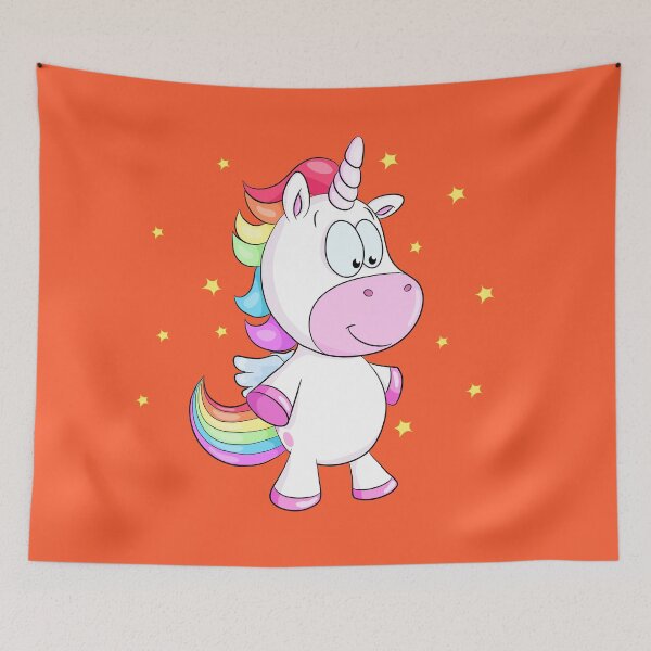 Item preview, Cute colorful unicorn with stars designed and sold by Christine Wulf.