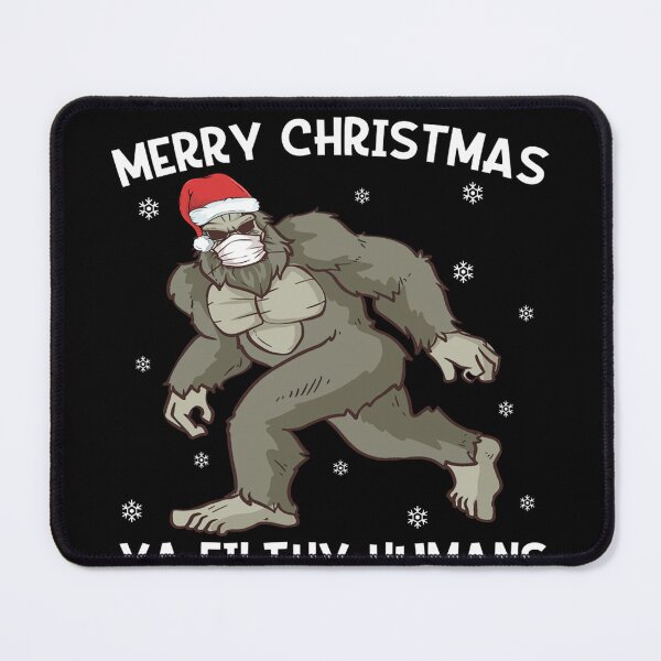 Item preview, Merry Christmas Bigfoot Face Mask Sasquatch Santa designed and sold by Azhalltorm.