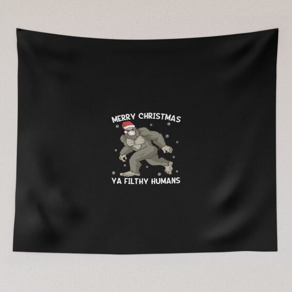 Item preview, Merry Christmas Bigfoot Face Mask Sasquatch Santa designed and sold by Azhalltorm.
