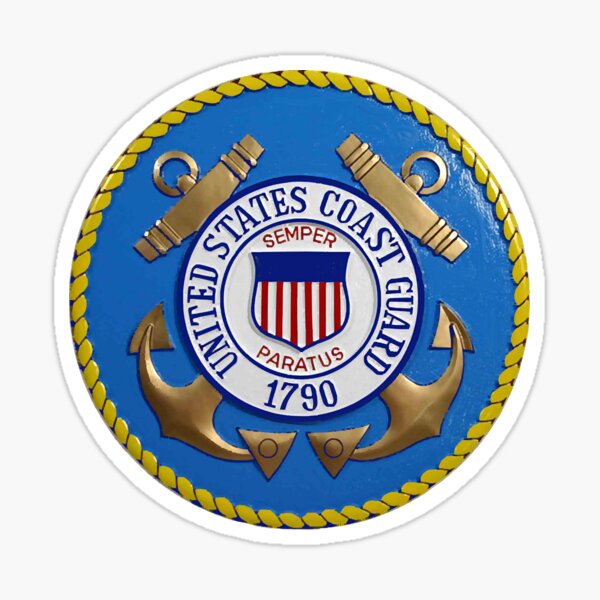 Item preview, U S Coast Guard Symbol in Metallic Relief  designed and sold by AnthonyBut5567.