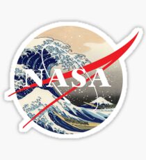 NASA big wave Sticker