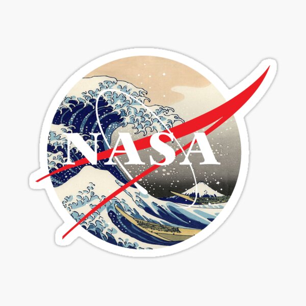 NASA big wave Sticker