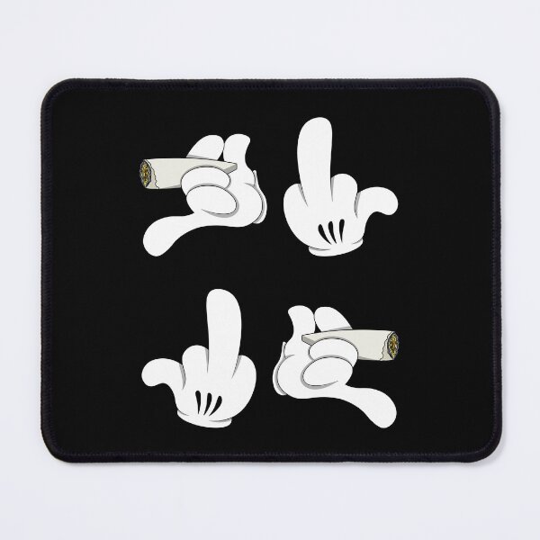 Item preview, Stoner Mouse | middle finger and joint | cartoon hands designed and sold by ProdbyNiECO.
