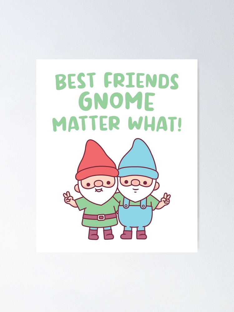 Best Friends Gnome Matter What Funny Gnome Christmas/Everyday