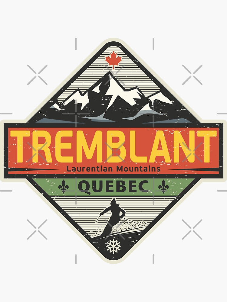 Thumbnail 3 of 3, Sticker, Tremblant, Quebec, Canada designed and sold by studio838.