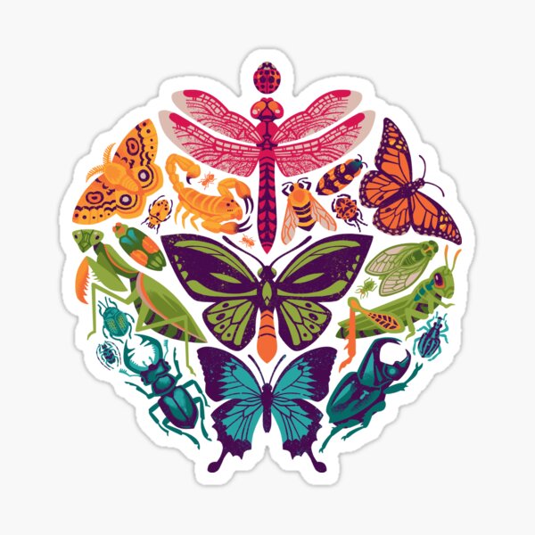 Bugs and Butterflies Sticker