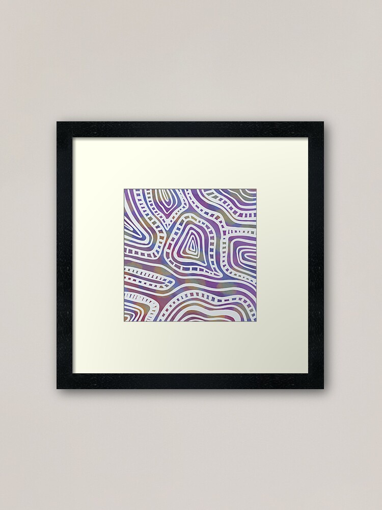 opal abstract framed art