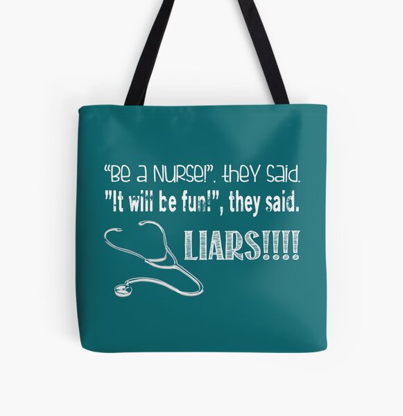 This is where I keep my NURSE STUFF (funny nursing tote bag) Tote Bag for  Sale by jazzydevil