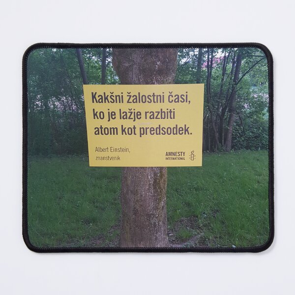 Item preview, true moto...sad times when it is easier to break an atom than prejudice... designed and sold by barbich.