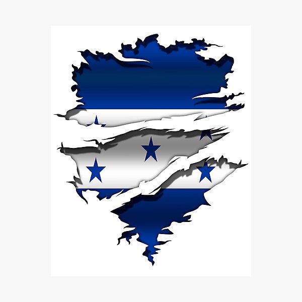 Item preview, Honduras - Honduras - flag - Tattoo Ripped designed and sold by WdiCreative.