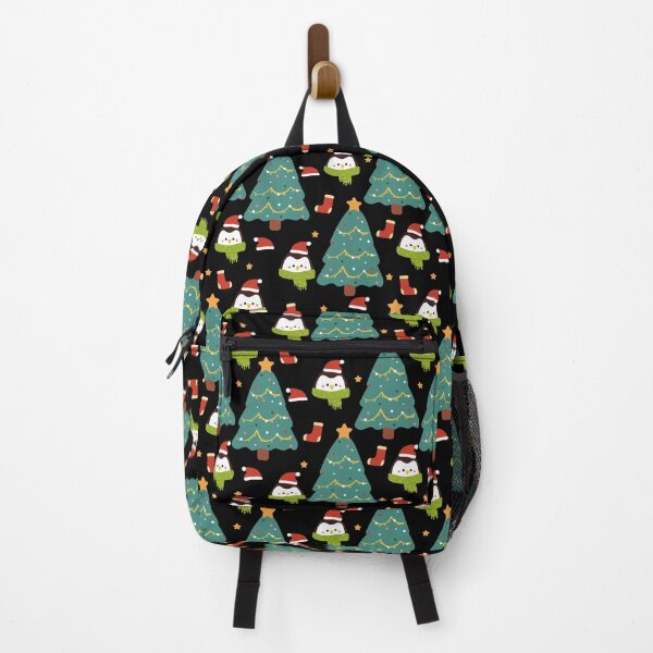 Item preview, Christmas Tree with Penguin Floral Pattern Essential Accessories (Red Green) designed and sold by bailong1668.