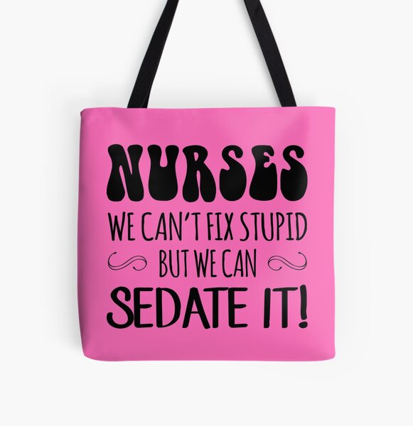 This is where I keep my NURSE STUFF (funny nursing tote bag) Tote Bag for  Sale by jazzydevil