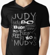 JUDY - The name game Remake White version Men's V-Neck T-Shirt