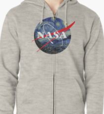 NASA starry night Zipped Hoodie