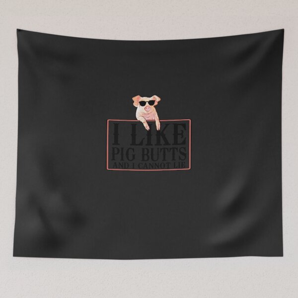 Item preview, I Like Pig Butts and I Cannot Lie Sticker designed and sold by Pianholdt.