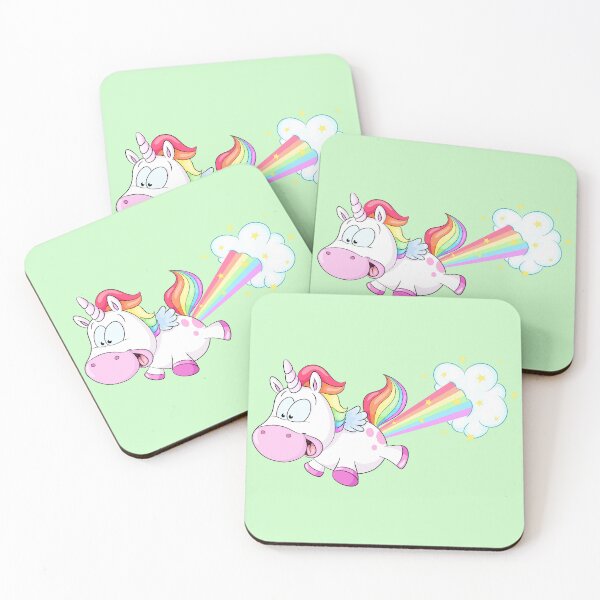 Item preview, Cute farting turbocharged unicorn designed and sold by Christine Wulf.