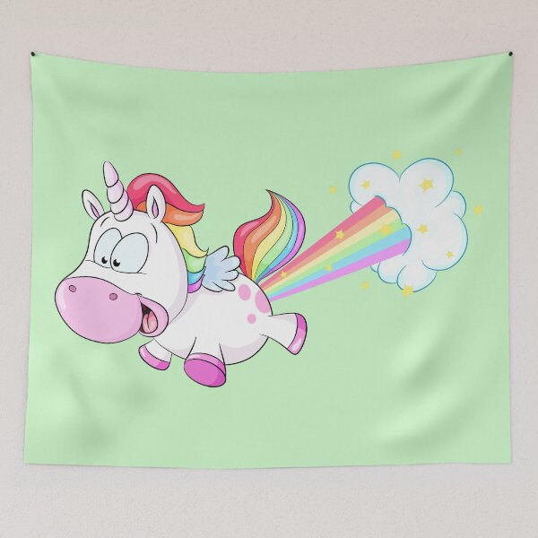 Item preview, Cute farting turbocharged unicorn designed and sold by Christine Wulf.
