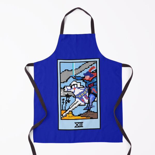 Item preview, Wait, is this pixel art tarot? Blue - Minor Arcana 'Knight of Swords' (Design for T-shirt, stickers and other accessories) designed and sold by Pixel Waite.