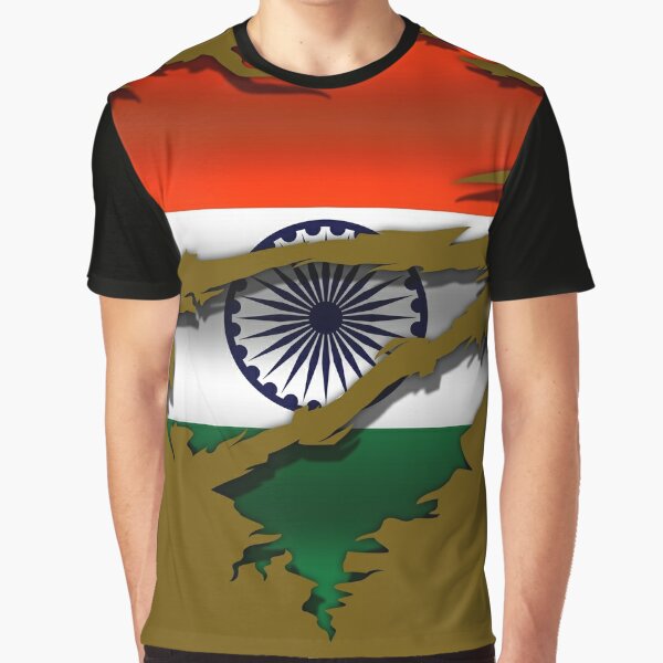 Good color Indian flag "Tiranga" T-Shirt - Classic Relaxed T- Shirts By Talented Fashion & Graphic Designers - #shirts #…