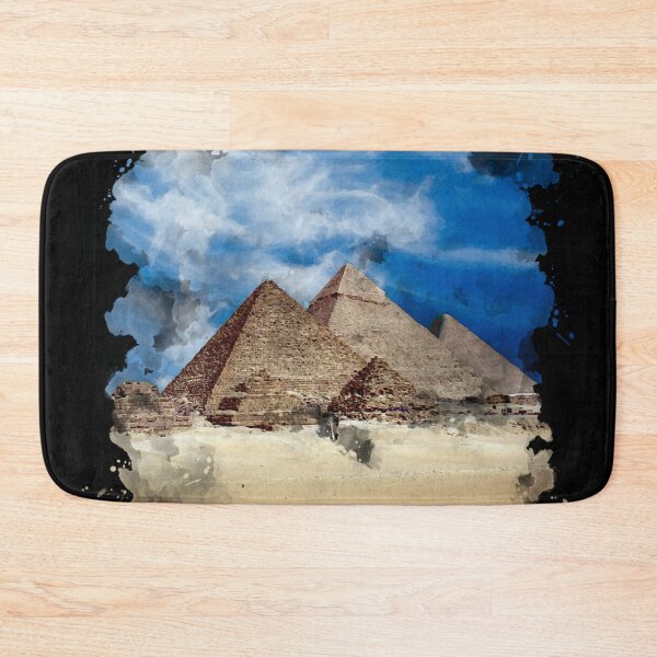 Artikelvorschau, Pyramide von Gizeh Ägypten Aquarellkunst entworfen und verkauft von Blok45.