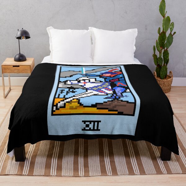 Item preview, Wait, is this pixel art tarot? Black - Minor Arcana 'Knight of Swords' (Design for T-shirt, stickers and other accessories) designed and sold by Pixel Waite.