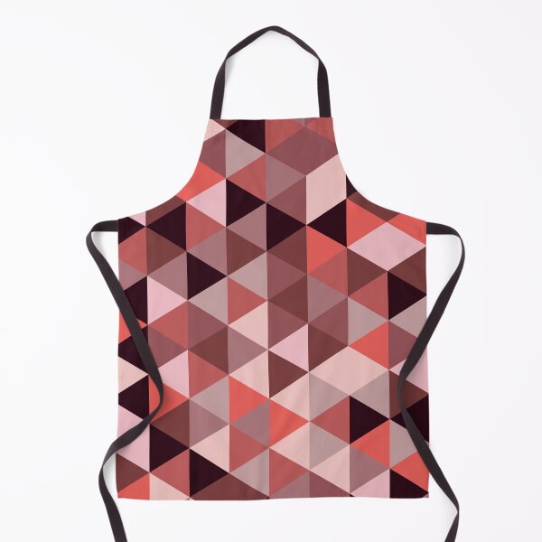 Item preview, Optical Mosaic Triangle pattern in red, coral and brown designed and sold by Yasminepatterns .