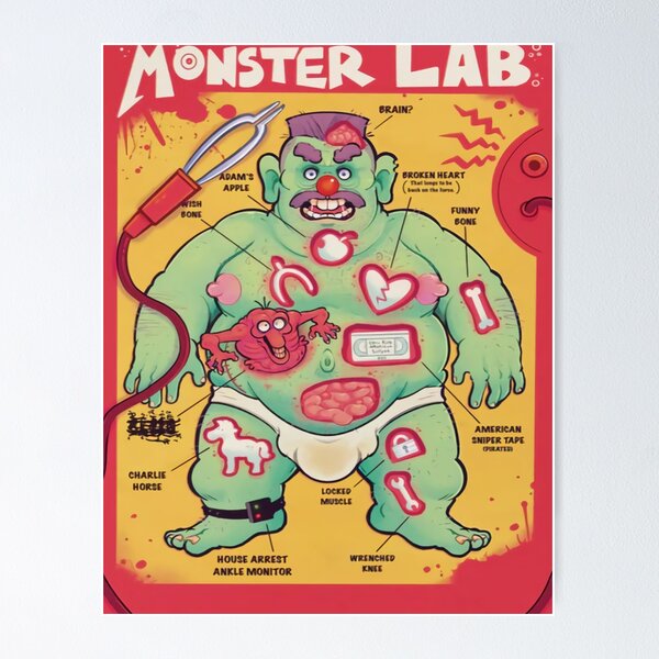 "LIMITED EDITION MONSTER LAB FOURTH EPISODE MEATCANYON" Poster for
