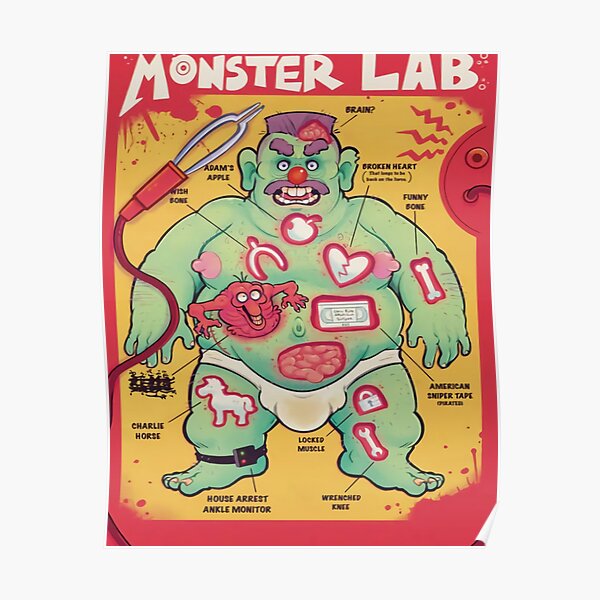 "LIMITED EDITION MONSTER LAB FOURTH EPISODE MEATCANYON" Poster for