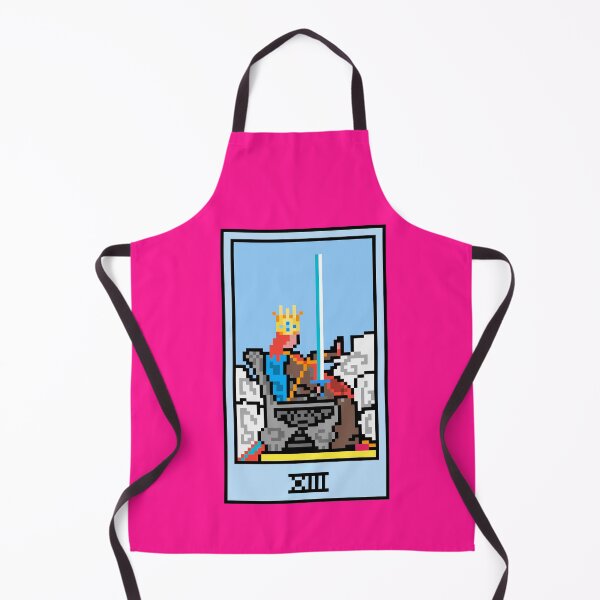 Item preview, Wait, is this pixel art tarot? Pink - Minor Arcana 'Queen of Swords' (Design for T-shirt, stickers and other accessories) designed and sold by Pixel Waite.