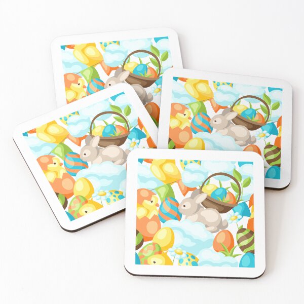 Item preview, Easter drawing with eggs, rabbit and chick designed and sold by JAG2B.