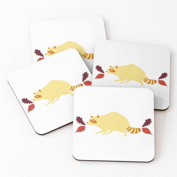 Item preview, yellow raccoon designed and sold by Barnu Flex.