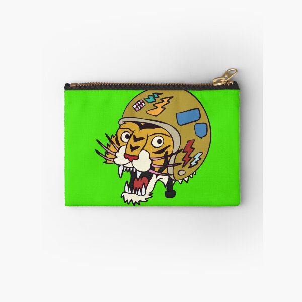 Item preview, Tiger with patched helmet Sticker designed and sold by AdriaIverson.
