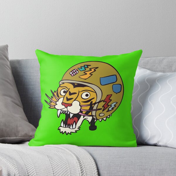 Item preview, Tiger with patched helmet Sticker designed and sold by AdriaIverson.