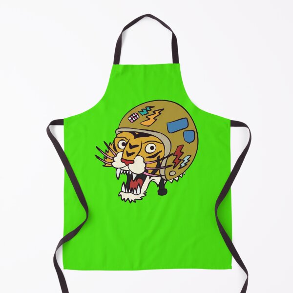 Item preview, Tiger with patched helmet Sticker designed and sold by AdriaIverson.