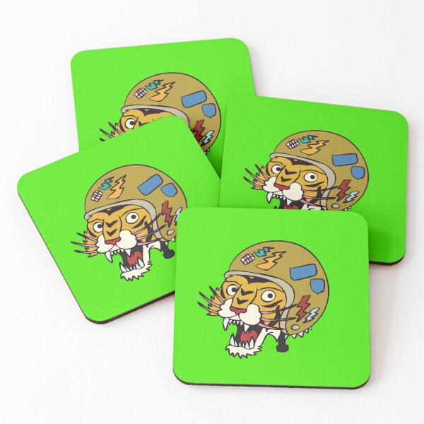 Item preview, Tiger with patched helmet Sticker designed and sold by AdriaIverson.