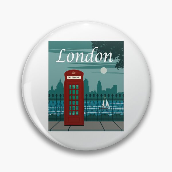Item preview, Affiche de la cabine téléphonique rouge de Londres Thames designed and sold by LouisMarshall01.