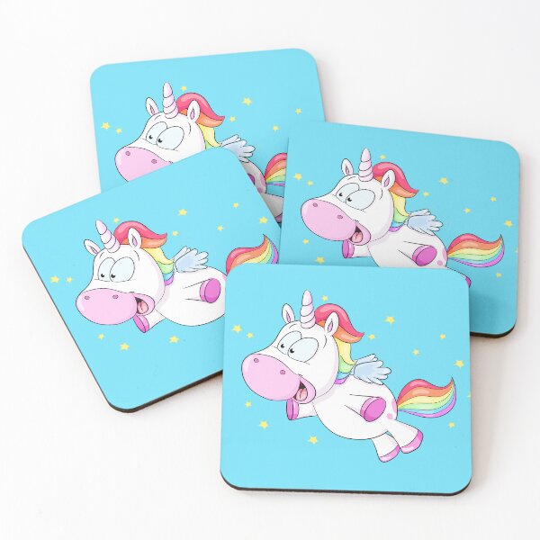 Item preview, Cute flying unicorn with stars designed and sold by Christine Wulf.