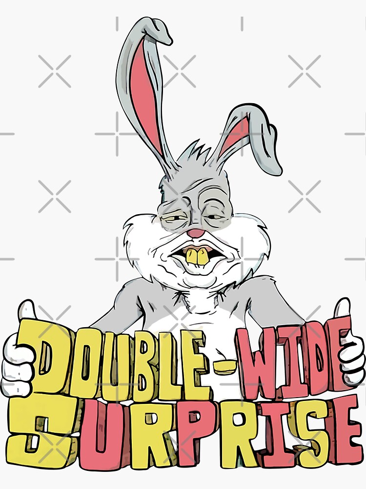 "MEATCANYON DOUBLE WIDE SURPRISE" Sticker by d2p3j6l21 Redbubble