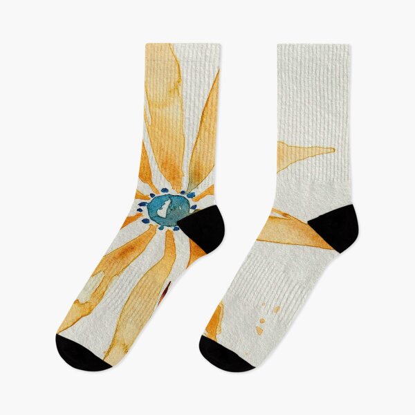 Item preview, Golden Yellow Flower with Blue Center designed and sold by DaisyGirlDesign.