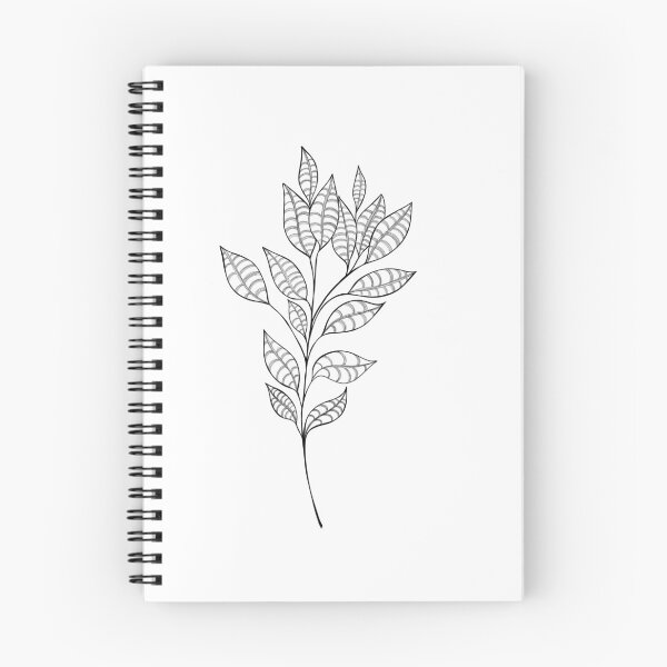 Item preview, beautiful detailed sketch of plant. The idea of ​​a twig tattoo with leaves. detailed sketch of a twig with leaves designed and sold by Sunshine2504.