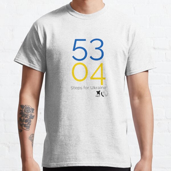 5304 Steps for Ukraine Cincinnati Hikes No Strings Travel Classic T-Shirt