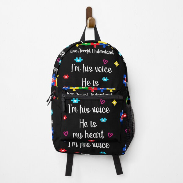 Item preview, I Am His Voice He Is My Heart Autism Awareness designed and sold by NarwhalShop.