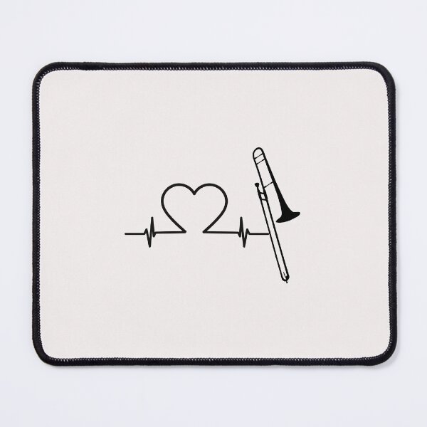 Item preview, Trombone Heartbeat Trombone Player Art Designs designed and sold by Manilyn0907.